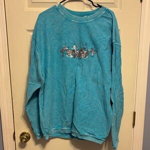 Frozen Inspired Corded Crewneck Long Sleeve